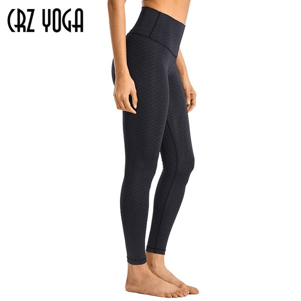 

yoga outfits crz women's high waisted pants workout leggings naked feeling i-25 inches, White;red
