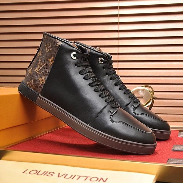 

drop ship mens shoes luxury design outdoor walking sneakers fashion lace -up plus size high sports men shoes zapatos de moda para hombre