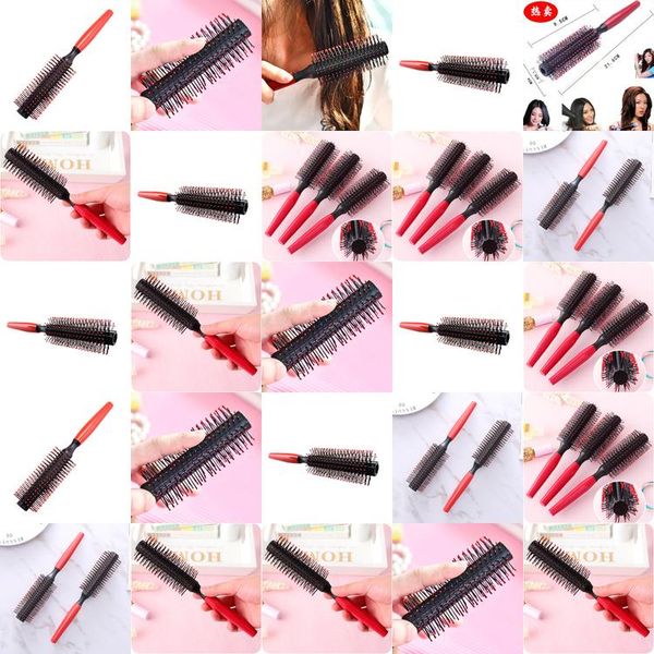 

1 sets combs hair brush round comb dressing curly salon styling durable ceramic iron enhance the stretch roots combo pocket long jxxyg, Silver