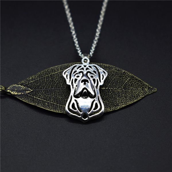 

elfin trendy cane corso necklaces gold color silver color dog jewellery pendant necklaces women men jewellery