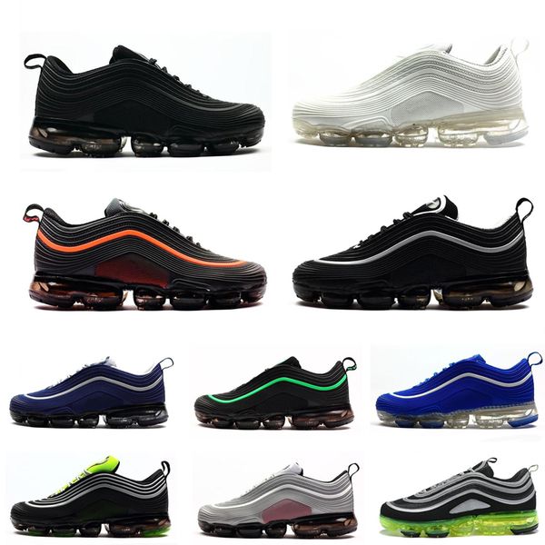 

new high sales black white green steam men running shoes air sports shoes 40 to 46