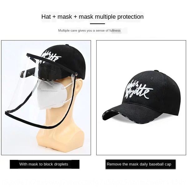 

protective sun protection sunscreen anti-flying foam men's hat women's korean baseball cap mask protective face sunscreen hat, Blue;gray