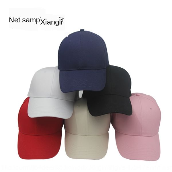 

solid color thickened baseball baseball cotton advertising cap sun cap, Blue;gray