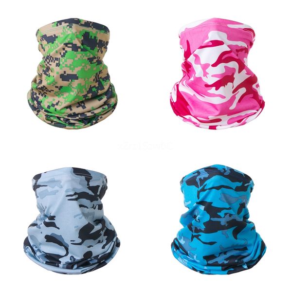 

qsjbl protection ice fishing scarf camouflage scarf magic face neck gaiter uv new dustproof hiking cycling bandana face mask#452, Black
