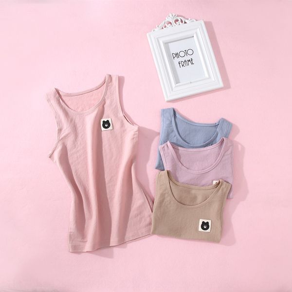 

class a children's camisole boys underwear vest vest' and boys' cool hanging silk bear cartoon vest baby underwear, Blue