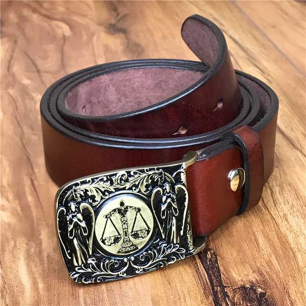 

libra belt buckle quality thick genuine leather belt men jeans male strap ceinture homme cinturon hombre men riem mbt0553, Black;brown