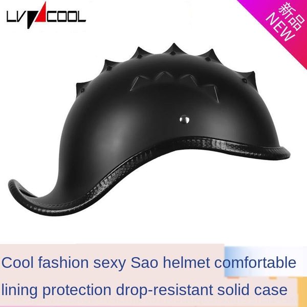 

tmlhx lvcool knight men's and women's harley half motorcycle electric vehicle helmet motorcycle warped helmet electric car persona