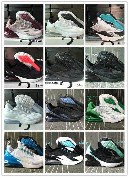 

2020 new cushion mens running shoes triple black summer gradients 270s sneakers rainbow 27c women sports trainers size 36-45