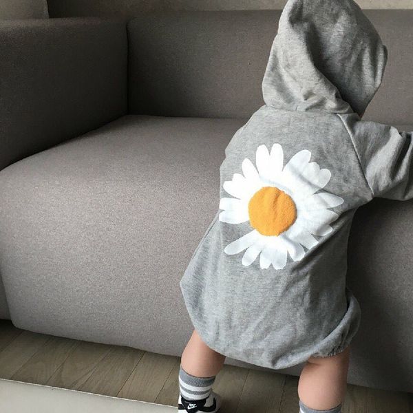 

korean new style baby clothing little daisies baby bodysuit infant girls boys outfit baby suit, Blue