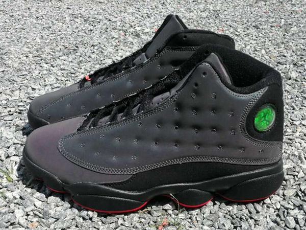 

2019 новое прибытие jumpman 13 3m отражение черный белый 13s мужчин баскетбол спортивная обувь кроссовки высокие
