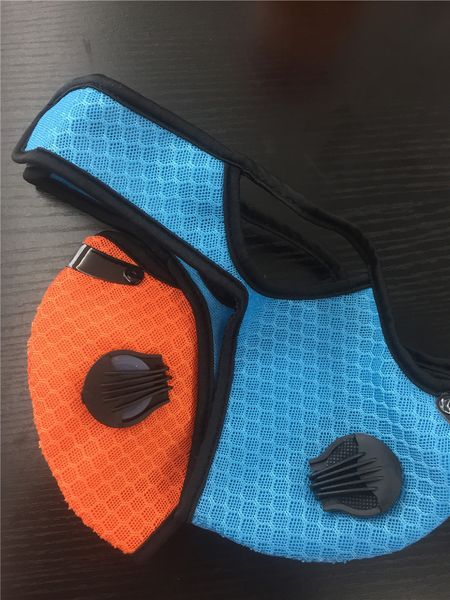 

new arrival sport face mask pm2.5 cycling mask anti-dust anti-pollution activated carbon filter effect mtb bike cycling face, Blue