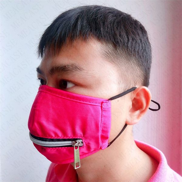 

eat drink in public zipper masks zip bottle beer face mask washable cotton mouth cover half face scarf adjustable solid masks d71508