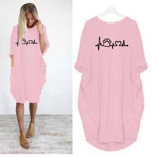 

oversized baggy auutmn dress women cat claw print plus size autumn mini dresses casual loose long sleeve pocket pullover, Black;gray