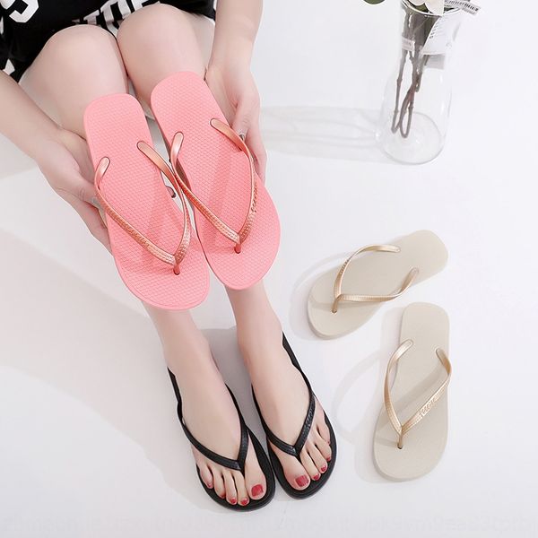 

black women's summer fashion outdoor flat non-slip beach clip flip-flops tablet flip-flops board slippers women