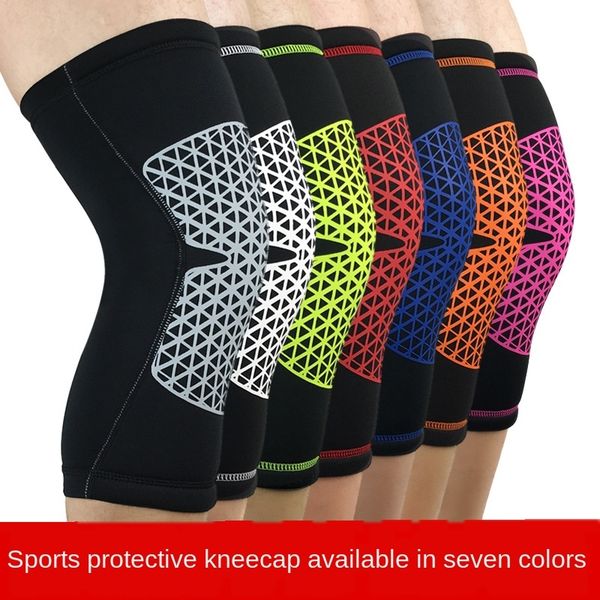 

kpoms basketball protective outdoor kneepad cover outdoor sports mountaineering riding running leg protector cover breathable anti-collision, Black;gray