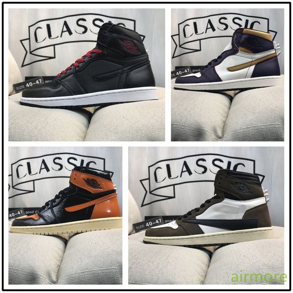 

naj01b 2020 men good quality aj 1 high 1s off og mid basketsball shoes royal banned off outdoor designer sneakers size40-46