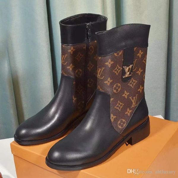 

new arrival women shoes lace -up winter motorcycle boots luxury chaussures de femme womens shoes boots martin zipper boots zapatos de mujer, Black