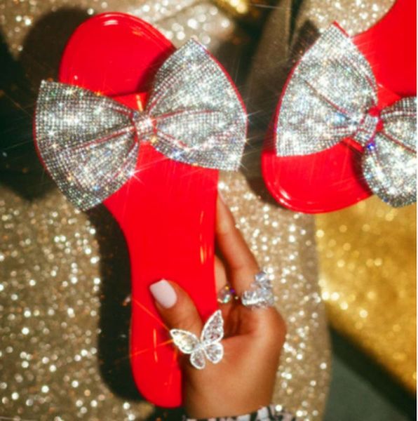 

women summer beach flats shoes woman outdoor open toe lazy shiny bling flat slippers slides sandalias mujer sapato feminino, Black