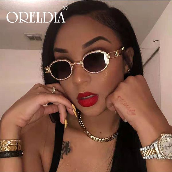 

colorful small round rhinestone sunglasses men women fashion steampunk diamond sun glasses vintage shades uv400 oculos de sol, White;black