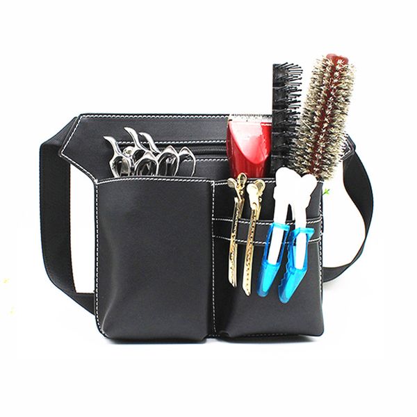 

hair scissors professional multifunction leather case waist belt barber packet salon holster pouch hairdressing kit bag