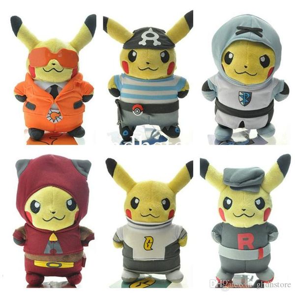 

new 6 styles 8" 20cm team pkc plush doll anime collectible dolls stuffed party soft gifts toys