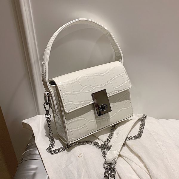 

fashion square women shoulder bags designer handbags luxury chains alligator crossbody bag lady small flap purse female sac 2020