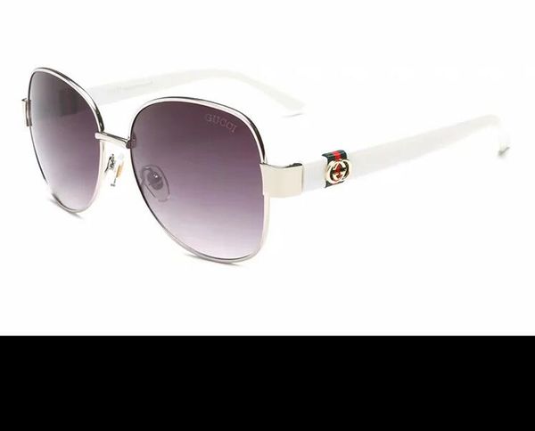 

металлические очки летней женщины на открытом воздухе для взрослых солнцезащитные очки женщин задействуя горячей моды черный eyewear девушки, Silver