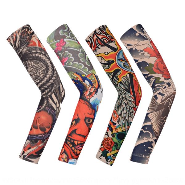 

men's bicycle tattoo ice sleeve flower arm ice silk tattoo driving sunscreen sleeve fishing cycling women's summer armrest