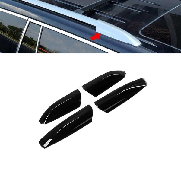 

4pcs roof rack cover roof rail end cover housing replacement for toyota highlander 2008 - 2013