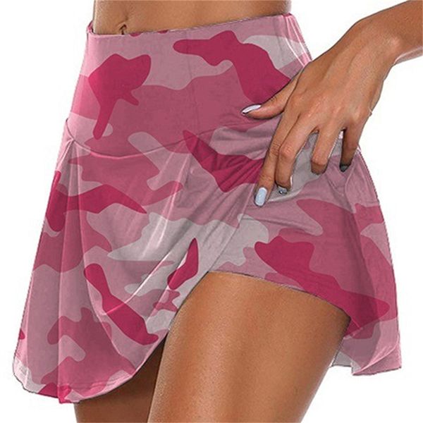 

skirts fashion camouflage printed mini skirt summer high stretch waist female streetwear slim retro beach wrap, Black