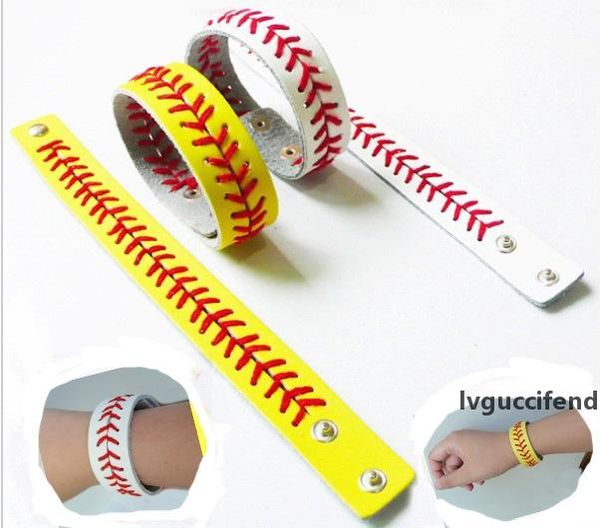 

softball baseball sport bracelet sport leather bracelet seamed lace leather wristband athletics classic herringbone softball bracelet