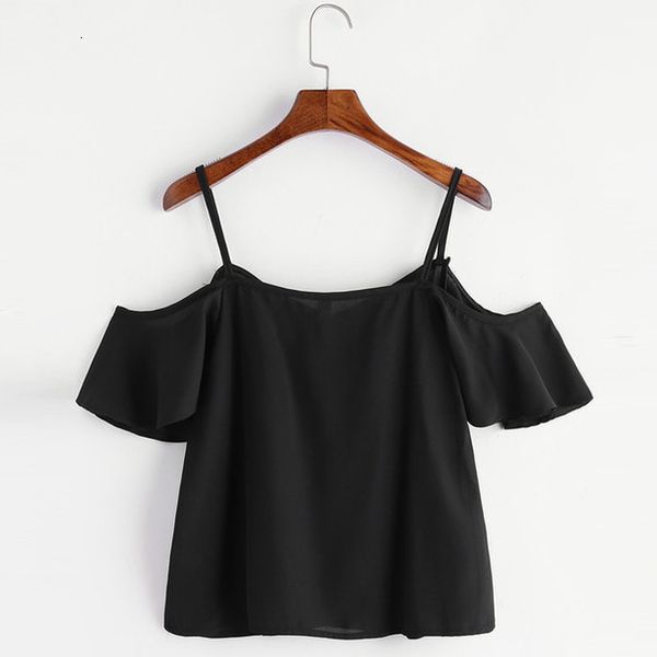 

20 women summer pinstripe cold shoulder off shoulder vogue blusas aesthetic femininas de verao ropa mujer verano 2020, White