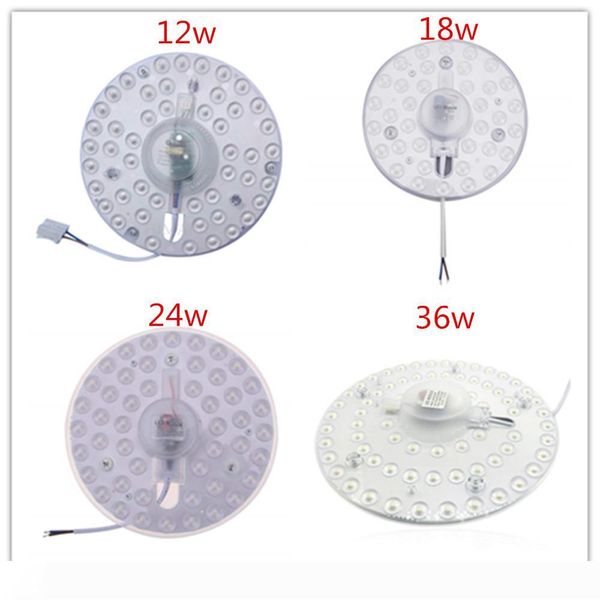 

12w 18w 24w 36w smd 2835 led module ceiling light led ceiling circular magnetic lamp ac85-265v round ring led panel board with magnet