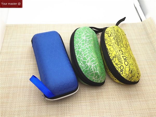 

fashion eva case sun case zipper myopia sunglasses box anti-pressure universal ink box glasses bag, Blue