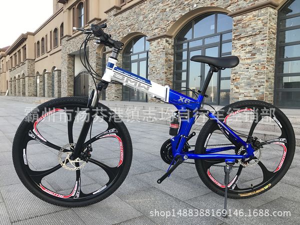 

factory for bmw x6 mountain bike 26-inch land rover mountain bike double disc brake shock absorption men folding car gift car