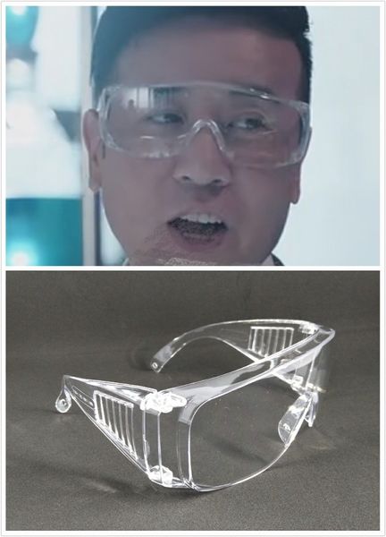 

iuhnl white transparent anti-scratch anti-impact laboratory large frame goggles labor protection white transparent anti-scratch protective a
