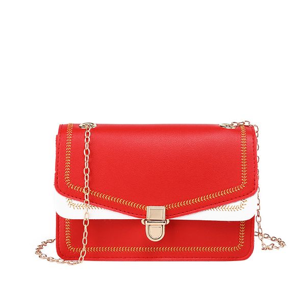 

women's korean-style single-shoulder chain square sling bag embroidered messenger bag luxury handbags women bags designer