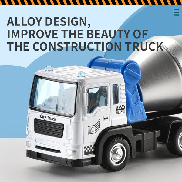 

2020 selling pull back alloy construction truck toy gift of the child urban engineering vehicle toys