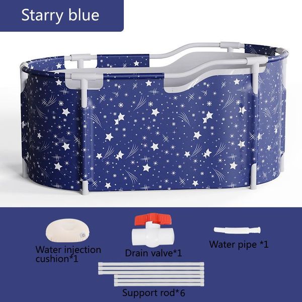 

folding bathtub household bath barrel portable bath bucket collapsible baignoire large thick bath tub whole body bathing