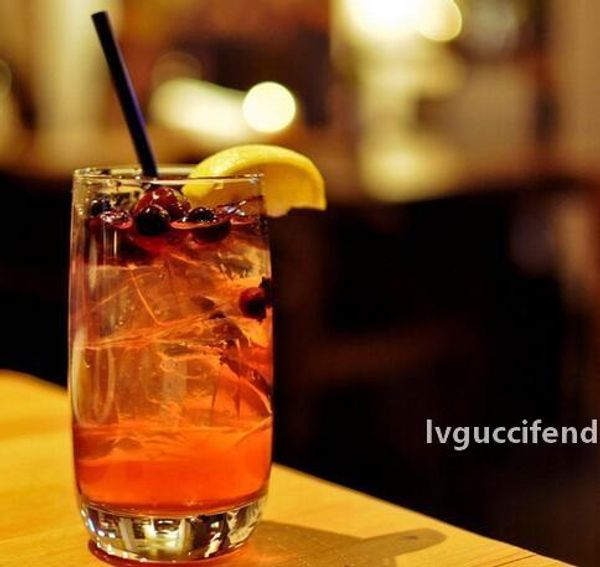 

colored borosilicate cocktail glass straws 7 inch 8mm strait drinking straw for party