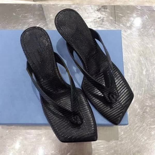 

genuine leather knitting decor women shoes flip flop summer outdoor comfortable female slipper, Black