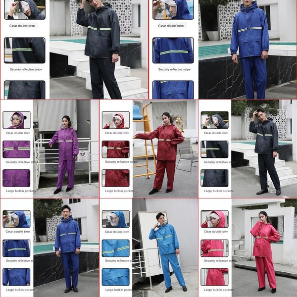 

anti-riot rain pants women's suit whole body waterproof men's car single battery battery riding split thickened fashion rain