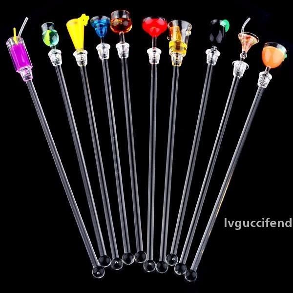 

500pcs 23 cm cute cocktail drink mixer bar puddler muddler stirring mixing sticks ladle stirrer swizzle sticks bar tool