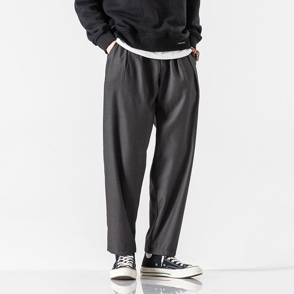 

male streetwear hip hop loose harem trousers japan style pants men vintage fashion casual suit pant, White;black