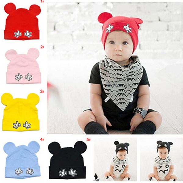 

baby girl хлопка beanies мультфильм designs младенца малышей весна осень hat cap мальчик девушки фото реквизит 1шт l0124, Yellow