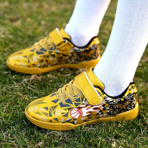 

2020 весной новый футбол кроссовки спортивная обувь мужская большой детский крючок и петля nail детский футбол обувь кампуса покупки, Black