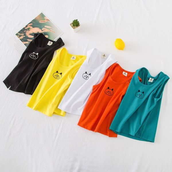 

uwfze boys' pure cotton vest clothing clothing 5 children's foreign style sleeveless 3-year-old children's baby summer clothe