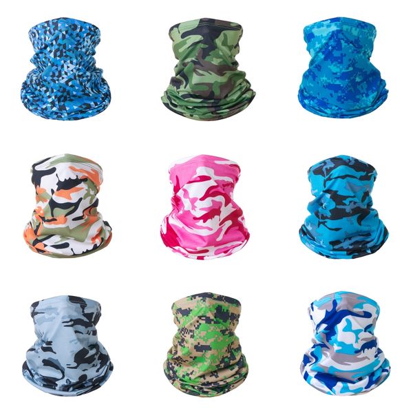 

magic turban outdoor riding sunscreen uv protection cold ice silk turban solid color camouflage scarf suitable for everybody#339#420, Black