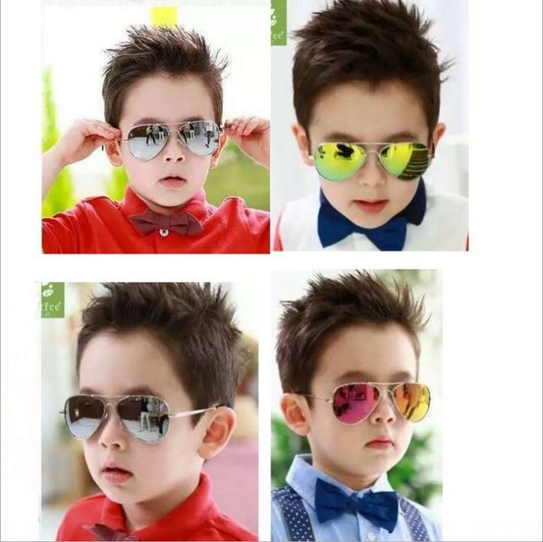 

3024 classic children's sun color film sun colorful baby sunglasses fashionable children's glasses, Blue