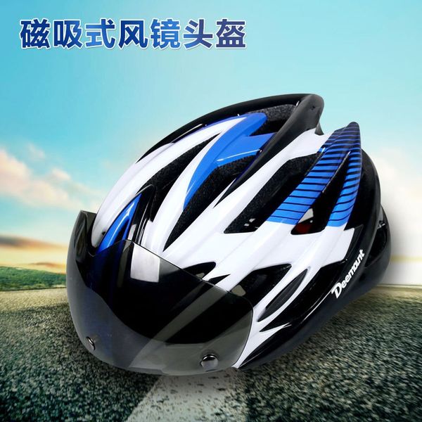 

deemount helmet cycling with windproof mirror integrated molding men's and women's cycling bicycle equipment bicycle equipment